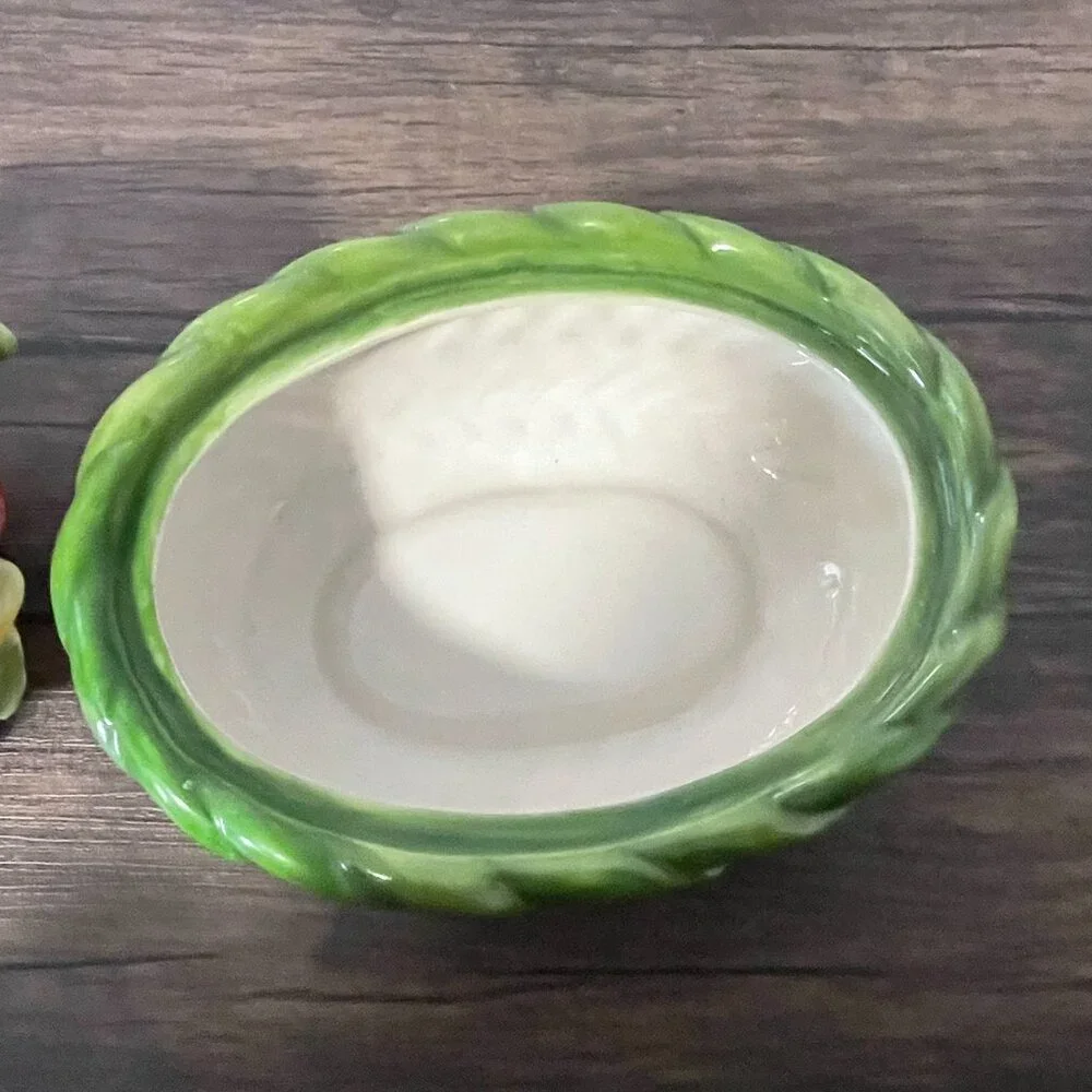 Fitz and Floyd Essentials Pepper Gourmet Ceramic Covered Dish Basket Trinket‎